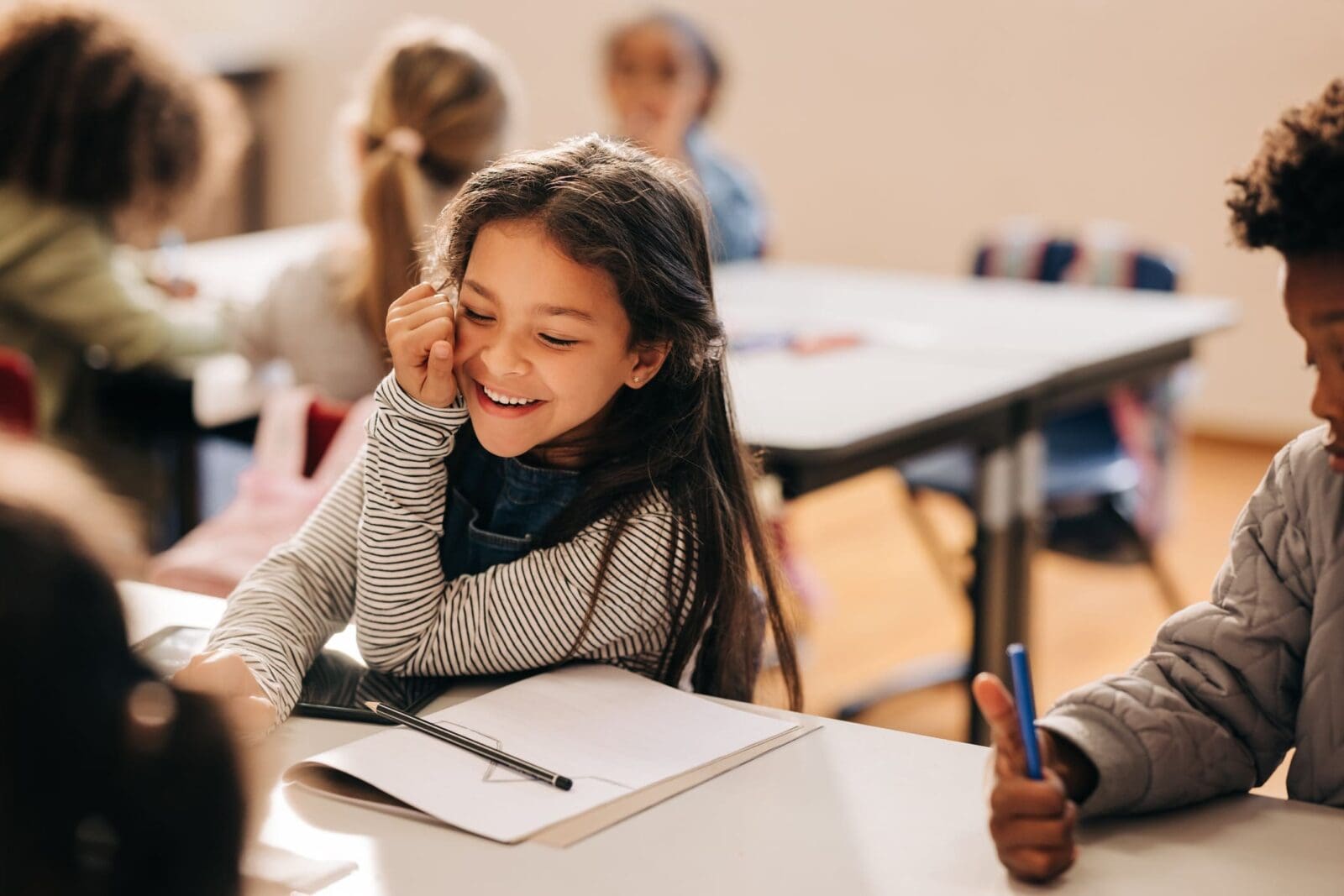 Primary school classroom. Credit: https://www.istockphoto.com/portfolio/jacoblund